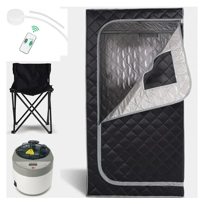 Portable Dampfsauna 1500W 4L Wasserkapazität Zeitregelung 0-99 Minuten