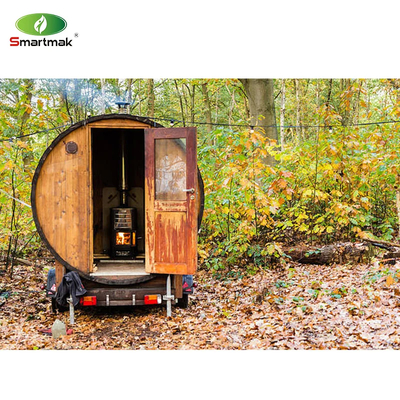 4.5KW Internal Control Ofen Heizung Holz Fass Sauna aus kanadischen roten Zeder