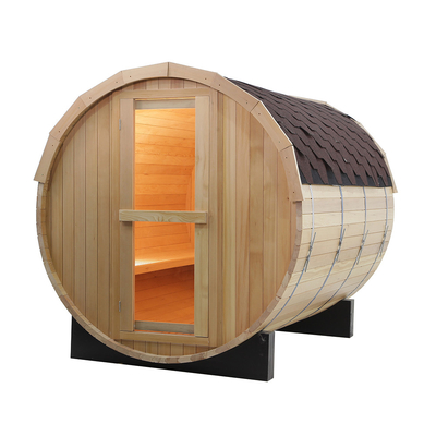 2-8 Personen Holz Sauna Fass Sauna Holz Einfache Installation 15-99 MIN Zeitrahmen