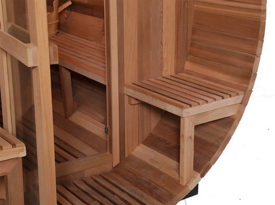 Gehärtetes Glas Holz Saunentank Einfache Installation 15-90.C Temperaturbereich
