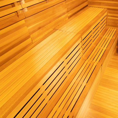 Hemlock Dampfsauna mit LED-Licht, Ozongenerator und Touchscreen-Steuerung