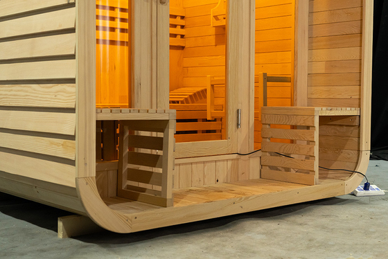 220-Volt-Sauna Dampf-Ozon-Dampf-Sauna mit Ozon-Generator Hemlock Rote Zeder 0-99 MIN Timer