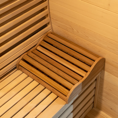 Moderne 6KW-Herdheizung Hemlock Rote Zeder Dampfsauna mit LED-Licht für ultimative Entspannung