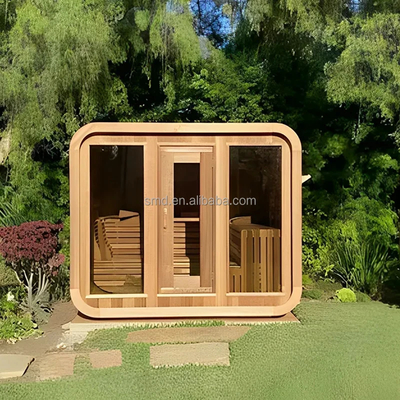 Cedar Holz Bluetooth Außen Trockene Sauna mit Hemlock Innenraum