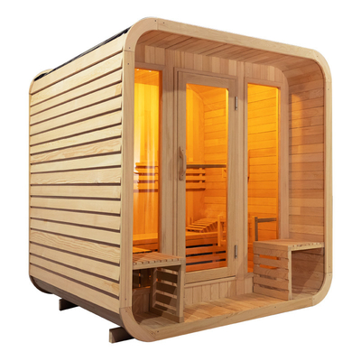 Cedar Holz Bluetooth Außen Trockene Sauna mit Hemlock Innenraum