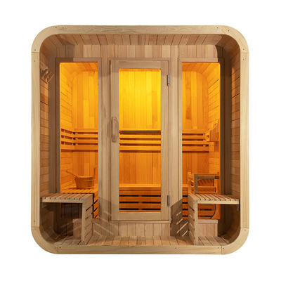 Cedar Holz Bluetooth Außen Trockene Sauna mit Hemlock Innenraum