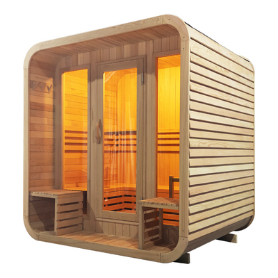 Cedar Holz Bluetooth Außen Trockene Sauna mit Hemlock Innenraum
