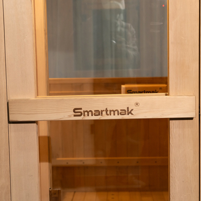 Cedar Outdoor Dry Sauna für 5-6 Personen mit Vollglastür / Bluetooth-Musiksystem