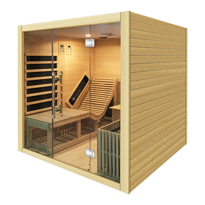 Kanadische hölzerne Person der Kohlenstoff Physiotherm-Infrarot-Sauna-4