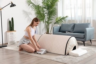 3 Heizzone niedrige Tannen-Hauben-Sauna des EMF-Infrarotsauna-Hauben-Gesundheitswesen-1300W