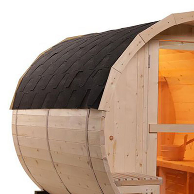 4 Personen-Rotholz-Freien-Sauna-Raum-Garten-Kiefernholz-Wein-Fass-Sauna