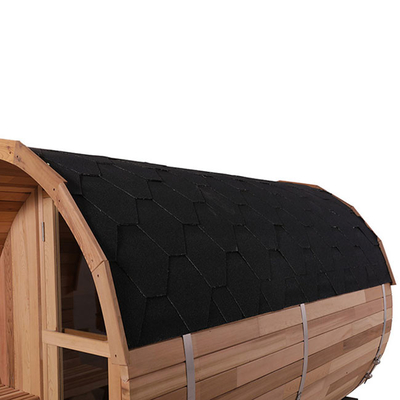 PreBuild-Körper roter Cedar Wood Barrel Sauna Steam mit elektrischem Ofen 4.5KW