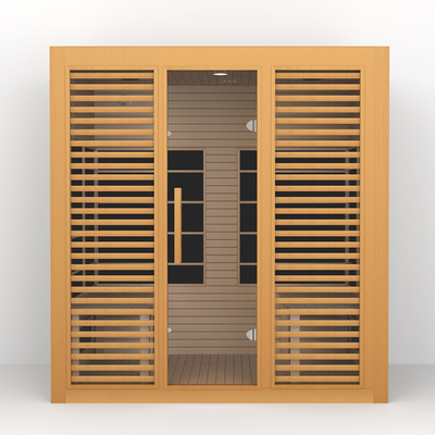 Personen-weiter Infrarotsauna-Gewichtsverlust des Schierlings-2700W des Holz-4