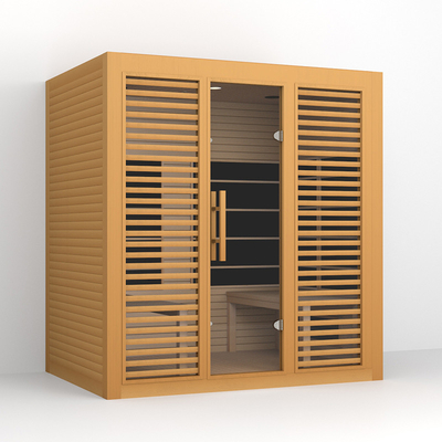Personen-weiter Infrarotsauna-Gewichtsverlust des Schierlings-2700W des Holz-4