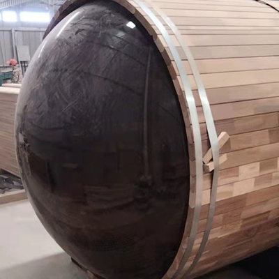 Rote Saunen Cedar Wood Barrel Saunas 180x240CM im Freien mit Panonamic