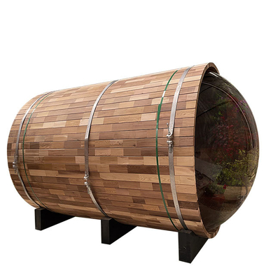 Kanadisches rotes Personen-Fass-Sauna-Dampfbad Cedar Woods 6 für Garten