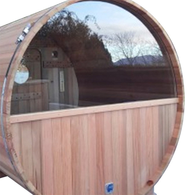 Person RoHS 8 ringsum Sauna im Freien roten Cedar Barrel Sauna Wood Stove
