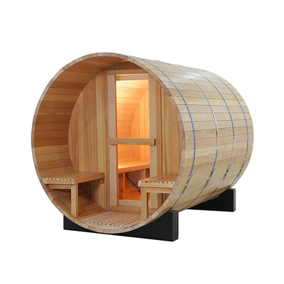 1800x1800MM Hinterhof-Schierlings-hölzerner Fass-Sauna-Raum mit Portal
