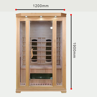Kanadischer Schierling Cedar Wooden Home Sauna Room 2 Personen-trockener Dampf-weit Infrarot
