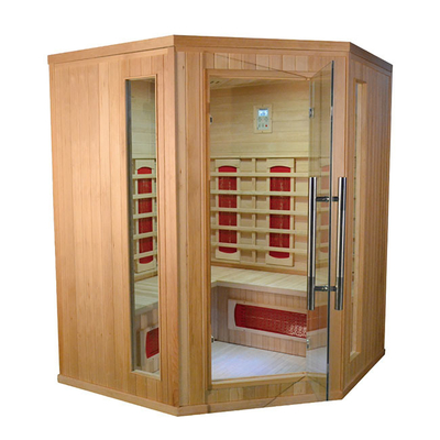 Personen-Ecken-Sauna roter Cedar Wood Custom Home Sauna des Haushalts-3
