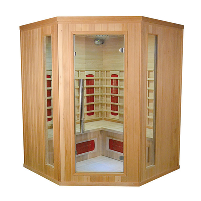 Personen-Ecken-Sauna roter Cedar Wood Custom Home Sauna des Haushalts-3
