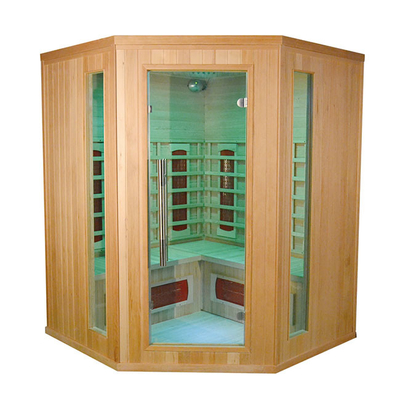 Personen-Ecken-Sauna roter Cedar Wood Custom Home Sauna des Haushalts-3