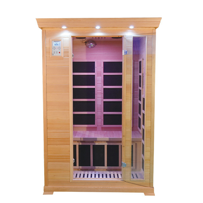 Zweipersoneninfrarotkabinen-Sauna-Raum kanadischer roter Cedar Wood 1350W