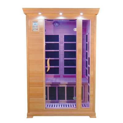 Zweipersoneninfrarotkabinen-Sauna-Raum kanadischer roter Cedar Wood 1350W