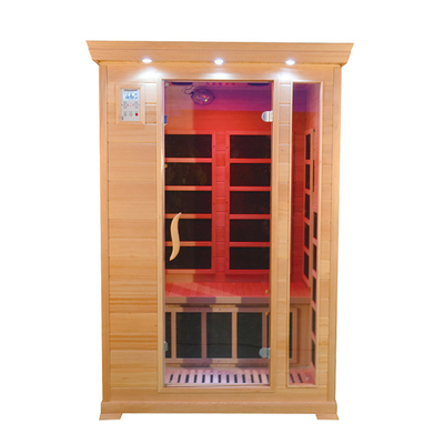 Zweipersoneninfrarotkabinen-Sauna-Raum kanadischer roter Cedar Wood 1350W
