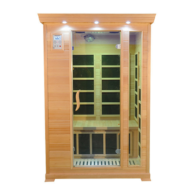 Zweipersoneninfrarotkabinen-Sauna-Raum kanadischer roter Cedar Wood 1350W