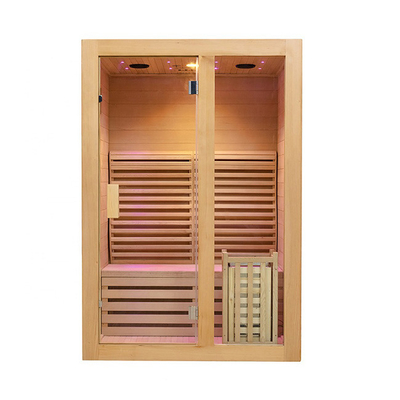 Smartmak 1 Personen-hölzerner Dampf-Heimsauna-Raum mit 8mm ausgeglichener Glastür