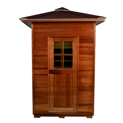 Person rote der Cedar Solid Wood Back Garden-Sauna-Gewohnheits-Sauna-2 im Freien