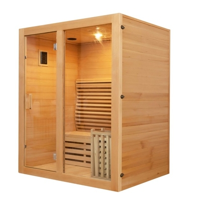 ROHS milderte Personen-Dampf-Sauna-Raum-Red-cedar des Glas-3