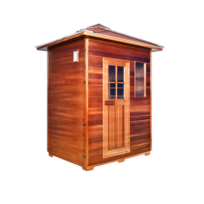 Personen-Holz-Infrarot Kohlenstoff-Platten-Heater Outdoor Dry Sauna Rooms 3