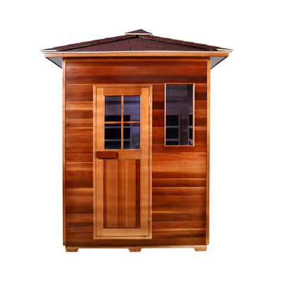 Personen-Holz-Infrarot Kohlenstoff-Platten-Heater Outdoor Dry Sauna Rooms 3