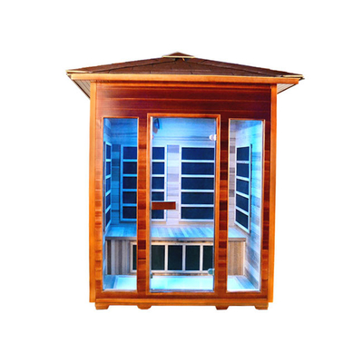 Soemweite Infrarotsauna außerhalb Personen-der Sauna des Red-cedar-4 im Freien