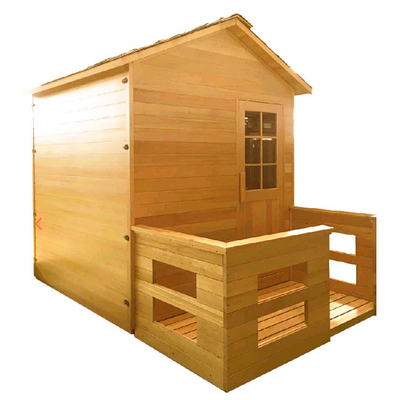 Person kanadisches der Schierlings-Holz-traditionelle Sauna 2 im Freien für Hinterhof