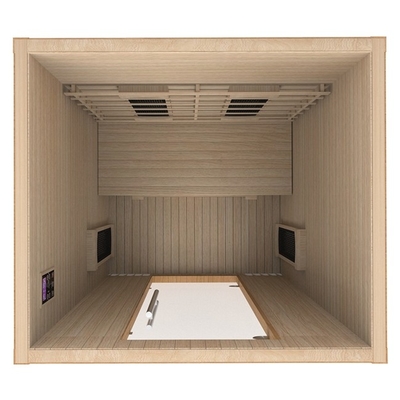 Roter elektrischer Sauna-Raum Cedar Wooden Pure Infrared Homes für Körper-Eignung
