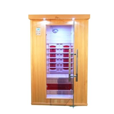Roter elektrischer Sauna-Raum Cedar Wooden Pure Infrared Homes für Körper-Eignung