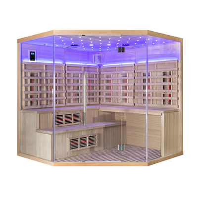 Personen-Luxusdampfbad-Infrarot-Sauna-Kombinations-Red-cedar RoHS 5