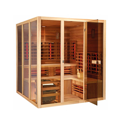 5 Personen-Infrarotdampf-Sauna-Raum-kanadisches Schierlings-Holz